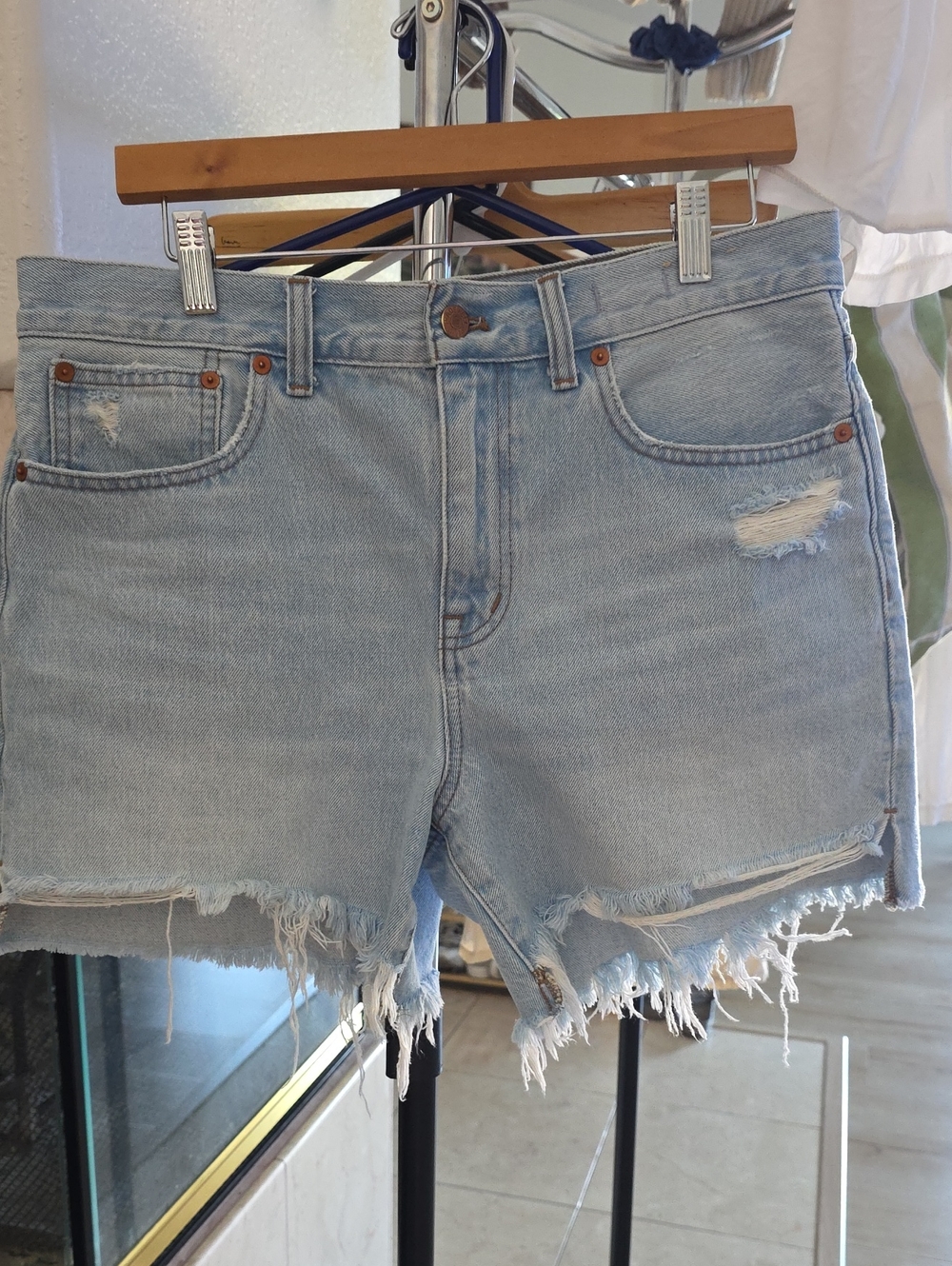 Madewell Relaxed MId-length Denim Shorts